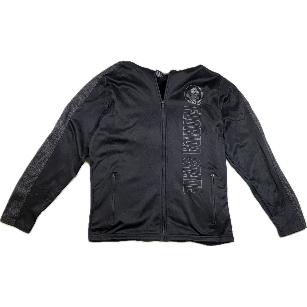 Florida State Seminoles FSU Colosseum Black Full Zip Hoodie Jacket Men's Medium